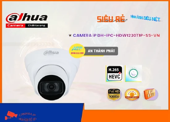 Lắp đặt camera wifi giá rẻ Camera Quan Sát Dahua DH-IPC-HDW1230T1P-S5-VN