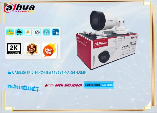 Lắp đặt camera wifi giá rẻ Camera An Ninh Dahua DH-IPC-HFW1431S1P-A-S4