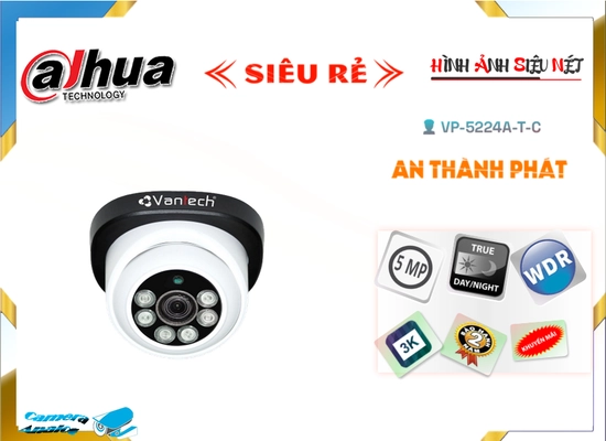 Lắp đặt camera wifi giá rẻ Camera VP-5224A|T|C VanTech