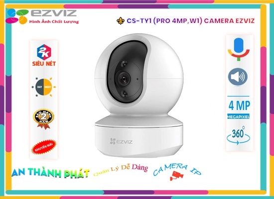 Lắp đặt camera wifi giá rẻ ✲ Camera Wifi Ezviz Wifi IP CS-TY1 (Pro 4MP,W1)