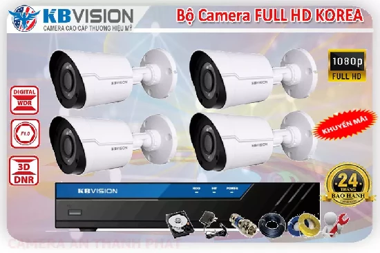 Camera Ngoài Trời Full HD Made in Korea, Lắp camera ngoài trời full hd korea,Lap camera kbvision sản xuât tại hàn quốc,KR-4C21B,KR-9000-4-1DR,tư vấn lắp đặt camera full hd korera
