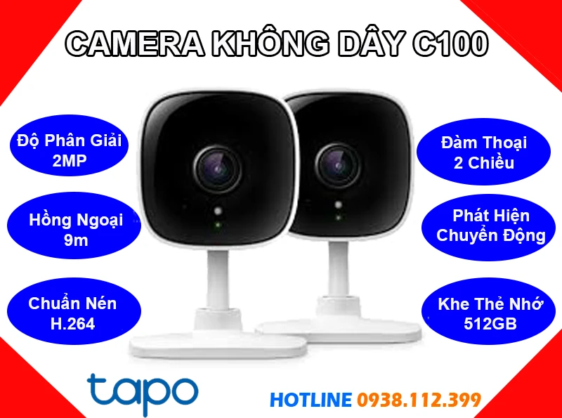 Camera Không Dây IP Tapo C100, Camera Wifi Không Dây Tapo C100 (2MP), camera quan sát Tapo C100, camera Tapo C100 chính hãng, lắp đặt camera Tapo C100, lắp camera Tapo C100 giá rẻ, camera không dây Tapo C100, camera cube cố định Tapo C100, Tapo C100, C100, camera Tapo C100, 
