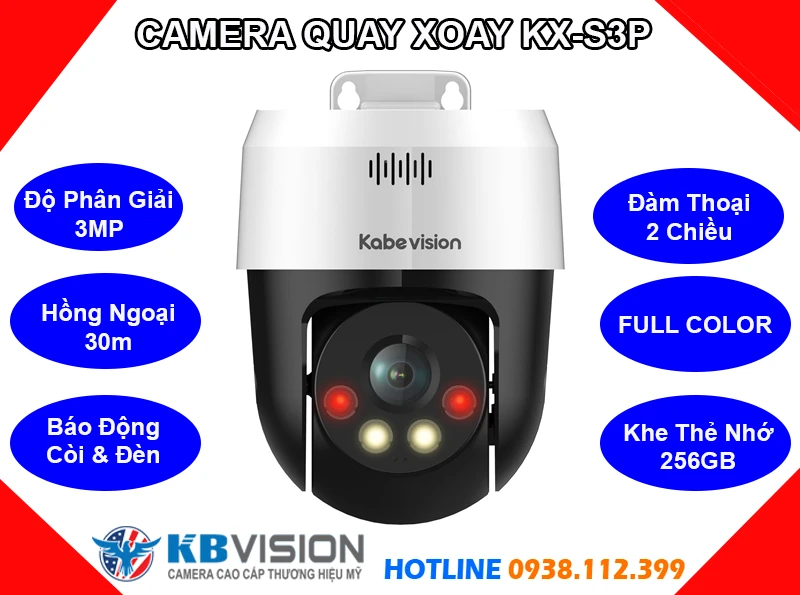 Camera IP Wifi Không Dây KX-S3P (3MP), camera quan sát KX-S3P, camera chính hãng KBVISION KX-S3P, camera KBVISION KX-S3P, lắp đặt camera KBVISION KX-S3P, lắp camera KBVISION KX-S3P giá rẻ, camera KBVISION KX-S3P giá rẻ, camera không dây KBVISION KX-S3P,