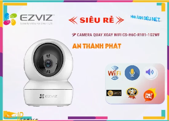 Lắp đặt camera wifi giá rẻ CS-H6c-R101-1G2WF Camera Chất Lượng Wifi Ezviz