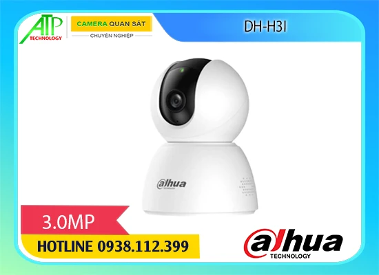 camera wifi dahua 3mp, camera dahua DH-H3I, camera wifi quay quét dahua, camera ip wifi trong nhà, camera wifi đàm thoại 2 chiều