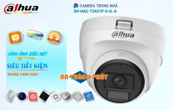 DH-HAC-T2A51P-U-IL-A,DH-HAC-T2A51P-U-IL-A rẻ nhất,DH-HAC-T2A51P-U-IL-A Chất lượng nhất,DH-HAC-T2A51P-U-IL-A Công Nghệ HD cấu Hình Thiết kế Eyeball cho góc nhìn rộng Tốt nhất