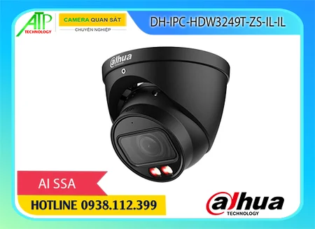 camera DH-IPC-HDW3249T-ZS-IL-IL, camera Dahua DH-IPC-HDW3249T-ZS-IL-IL, camera full color DH-IPC-HDW3249T-ZS-IL-IL, camera 2MP full color Dahua, camera chống trộm Dahua full color, camera hồng ngoại thông minh Dahua, camera dạng dome DH-IPC-HDW3249T-ZS-IL-IL