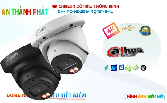 Dahua DH-IPC-HDW3649QMP-S-IL sắc nét,thông số DH-IPC-HDW3649QMP-S-IL,DH-IPC-HDW3649QMP-S-IL Giá rẻ,chất lượng DH-IPC-HDW3649QMP-S-IL