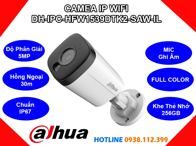 Lắp đặt camera Camera Dahua DH-IPC-HFW1539DTK2-SAW-IL