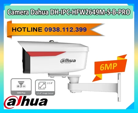 Camera DH-IPC-HFW2649M-S-B-PRO , Camera 8MP DH-IPC-HFW2649M , Camera thân cố định 8MP có mic , Camera ngoài trời 8MP DH-IPC-HFW2649M , Camera Hikvision DH-IPC-HFW2649M , Camera an ninh 8MP DH-IPC-HFW2649M , Camera quan sát ban đêm DH-IPC-HFW2649M