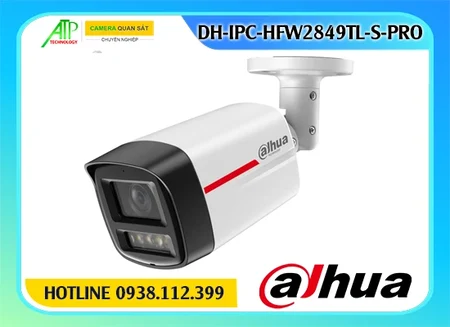 Camera Dahua DH-IPC-HFW2849TL-S-PRO, Camera 8MP Dahua DH-IPC-HFW2849TL-S-PRO, Camera thân 8MP có mic, Camera ngoài trời Dahua 8MP, Camera an ninh DH-IPC-HFW2849TL-S-PRO, Camera quan sát 4K Dahua, Camera IP 8MP chống ngược sáng