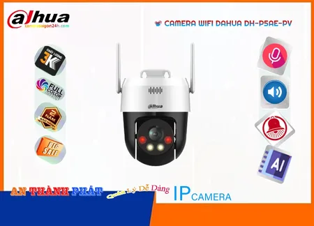 Lắp đặt camera wifi giá rẻ DH-P5AE-PV Camera Wifi Xoay 360 Ngoài Trời