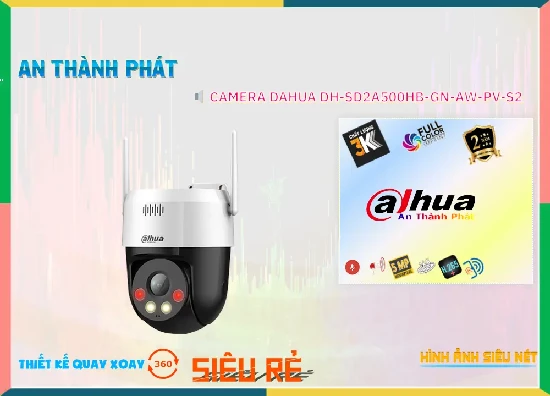 Lắp đặt camera wifi giá rẻ Camera IP PoE 5.0MP DH-SD2A500HB-GN-AW-PV-S2