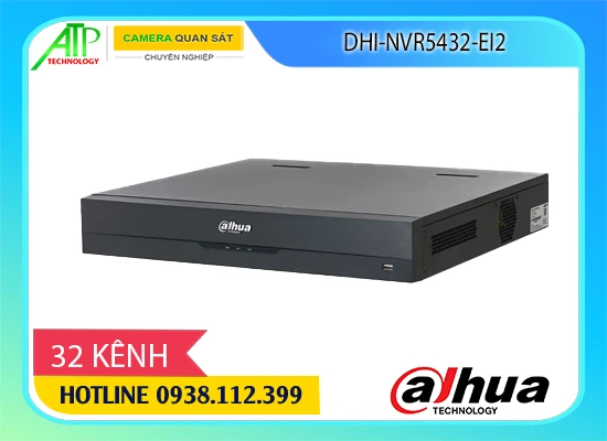 đầu ghi dahua 32 kênh, đầu ghi hình IP dahua, đầu ghi DAHUA DHI-NVR5432-EI2, đầu ghi wizsense dahua, đầu ghi camera ip AI