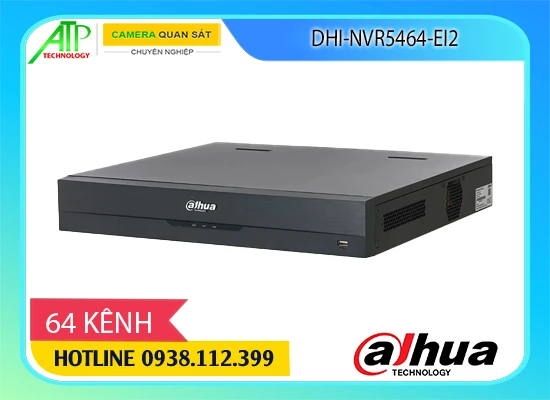 đầu ghi dahua 64 kênh, đầu ghi hình IP dahua, đầu ghi DAHUA DHI-NVR5464-EI2, đầu ghi wizsense dahua, đầu ghi camera ip AI