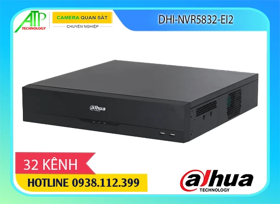 đầu ghi Dahua DHI-NVR5832-EI2, đầu ghi hình IP 32 kênh Dahua, đầu ghi camera AI WizSense, đầu ghi Dahua hỗ trợ AcuPick, đầu ghi camera chính hãng 