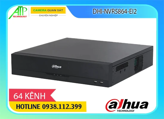 đầu ghi Dahua DHI-NVR5864-EI2, đầu ghi hình IP 64 kênh Dahua, đầu ghi camera AI WizSense, đầu ghi Dahua hỗ trợ AcuPick, đầu ghi camera chính hãng AN THÀNH PHÁT