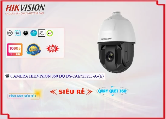 Lắp đặt camera wifi giá rẻ Camera DS-2AE5225TI-A(E) Hikvision