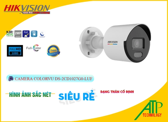 Lắp đặt camera wifi giá rẻ ❂ Camera DS-2CD1027G0-LUF Chất lượng Cao