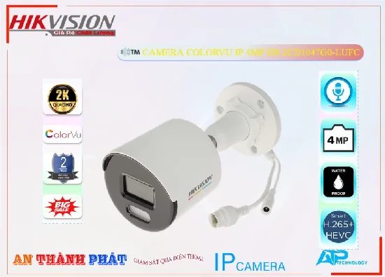 Lắp đặt camera wifi giá rẻ Camera An Ninh Hikvision DS-2CD1047G0-LUFC Thiết kế Đẹp