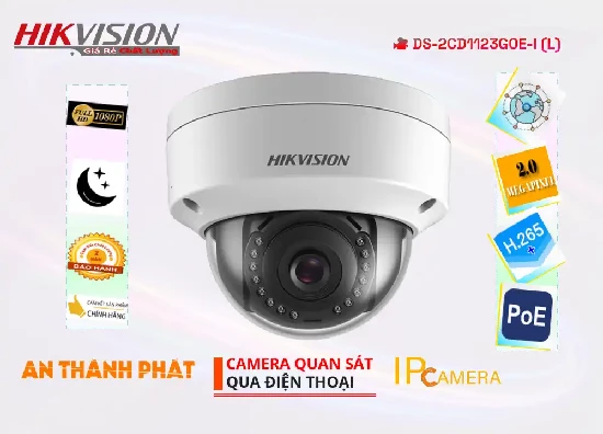 Lắp đặt camera wifi giá rẻ Camera Hikvision DS-2CD1123G0E-I(L)