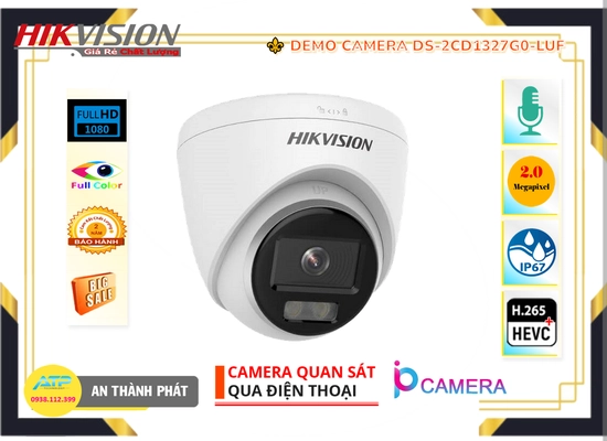 Lắp đặt camera wifi giá rẻ Camera DS-2CD1327G0-LUF Thu Âm Chất lượng