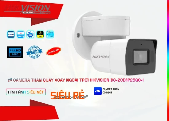 Lắp đặt camera wifi giá rẻ Camera An Ninh Hikvision DS-2CD1P23G0-I Công Nghệ Mới
