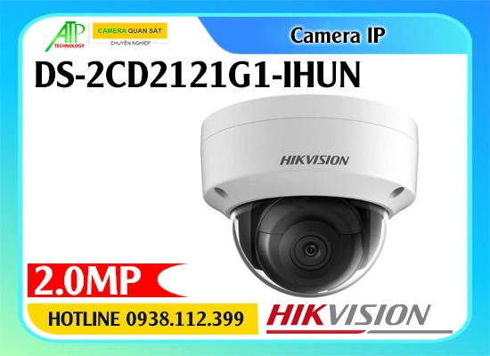 Camera Hikvision DS-2CD2121G1-IHUN, Camera IP Hikvision 2MP DS-2CD2121G1-IHUN, Camera Hikvision hồng ngoại 30m, Camera Hikvision PoE IP67, Camera Hikvision chống ngược sáng WDR 120dB, Camera Hikvision nhận diện xâm nhập, Camera Hikvision vượt hàng rào ảo