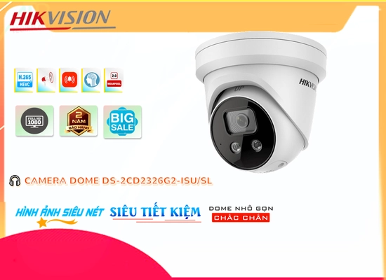 Lắp đặt camera wifi giá rẻ Camera DS-2CD2326G2-ISU/SL Hikvision