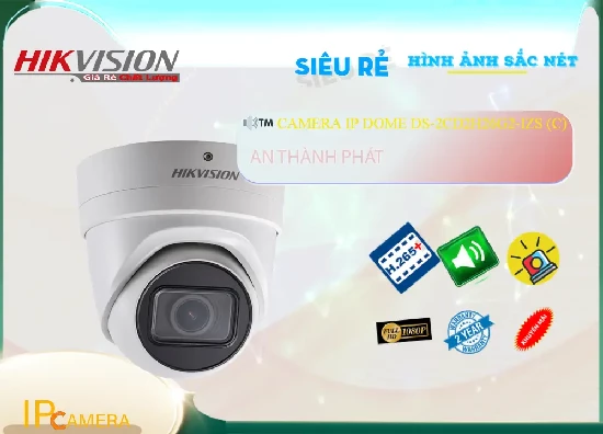Camera Hikvision DS-2CD2H26G2-IZS(C) Sắt Nét ❇ 
