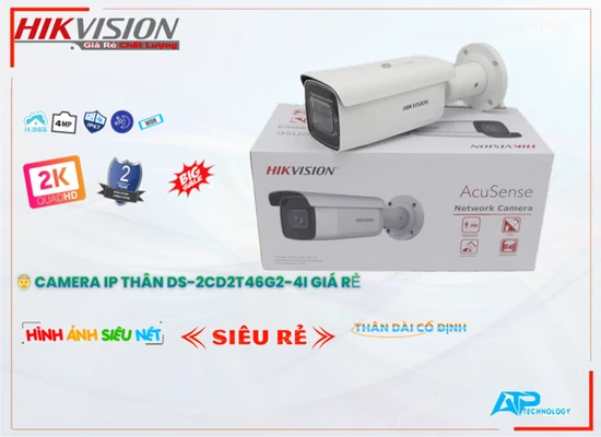 Lắp đặt camera wifi giá rẻ Camera Hikvision DS-2CD2T46G2-4I Sắt Nét
