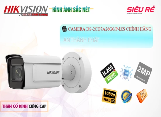 Lắp đặt camera wifi giá rẻ Camera Hikvision Hình Ảnh Đẹp DS-2CD7A26G0/P-IZS ✅