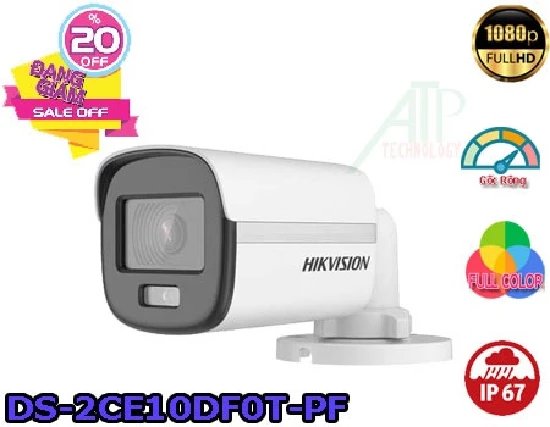 CAMERA HIKVISION FULL COLOR DS-2CE10DF0T-PF 
