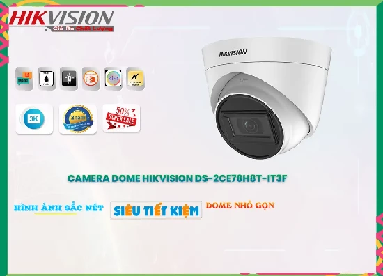 Lắp đặt camera wifi giá rẻ DS-2CE78H8T-IT3F Camera Hikvision Công Nghệ Mới ✔