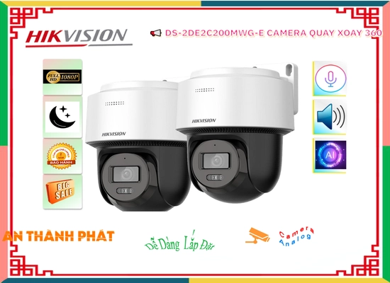 Lắp đặt camera wifi giá rẻ DS-2DE2C200MWG-E Camera Hikvision