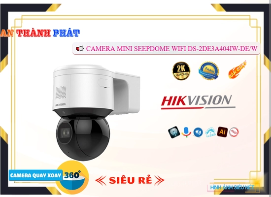 Lắp đặt camera wifi giá rẻ Camera DS-2DE3A404IW-DE/W Xoay Thu Âm
