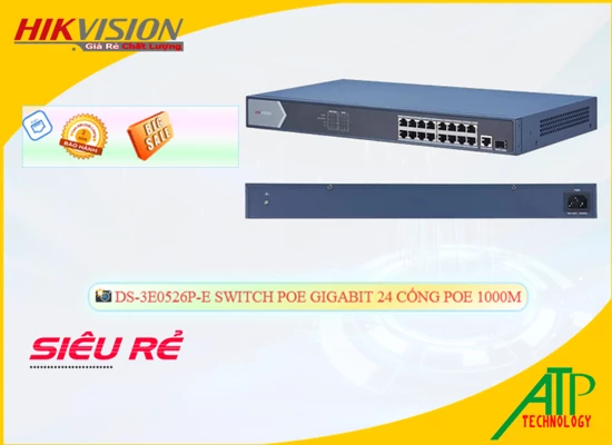 Lắp đặt camera wifi giá rẻ Hikvision Switch chuyển đổi dữ liệu DS-3E0526P-E