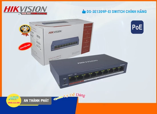 Lắp đặt camera wifi giá rẻ Hikvision Switch chuyển đổi dữ liệu DS-3E1309P-EI