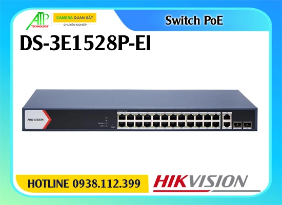 DS-3E1528P-EI, Switch PoE DS-3E1528P-EI, Giá DS-3E1528P-EI, Báo giá DS-3E1528P-EI, Thông số DS-3E1528P-EI, Switch Hikvision DS-3E1528P-EI, Bộ chuyển mạch PoE DS-3E1528P-EI, Mua DS-3E1528P-EI chính hãng, Lắp đặt Switch PoE DS-3E1528P-EI