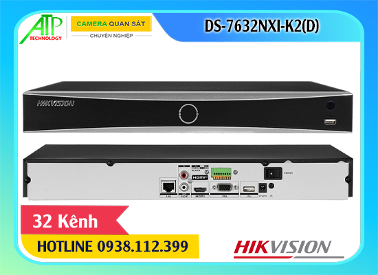 đầu ghi 32 kênh HIKVISION, đầu ghi DS-7632NXI-K2(D), DS-7632NXI-K2(D)
