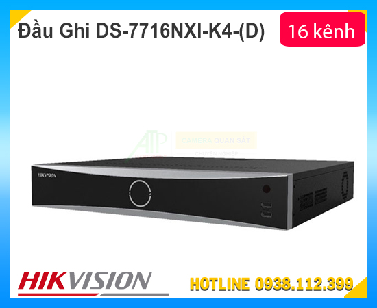 đầu ghi hình DS-7716NXI-K4(D), DS-7716NXI-K4(D), đầu ghi hình PoE