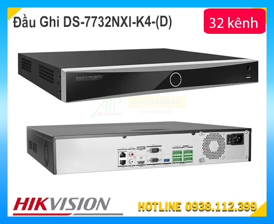 đầu ghi hình DS-7732NXI-K4(D), DS-7732NXI-K4(D), đầu ghi hình 32 kênh