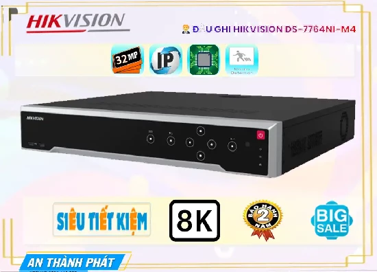 Lắp đặt camera wifi giá rẻ Đầu Ghi Camera Hikvision DS-7764NI-M4