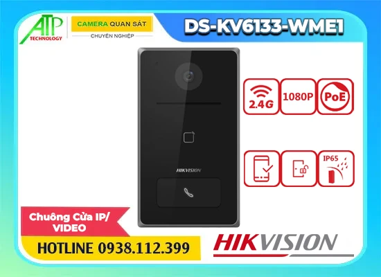 DS-KV6133-WME1,chuông cửa IP DS-KV6133-WME1,chuông cửa HIKVISION DS-KV6133-WME1,chuông cửa IP wifi DS-KV6133-WME1,chuông cửa video DS-KV6133-WME1,chuông cửa thông minh DS-KV6133-WME1,DS-KV6133-WME1 HIKVISION,chuông cửa IP 2MP DS-KV6133-WME1,chuông cửa hỗ trợ PoE DS-KV6133-WME1,chuông cửa có hồng ngoại DS-KV6133-WME1,chuông cửa tích hợp đầu đọc thẻ DS-KV6133-WME1,