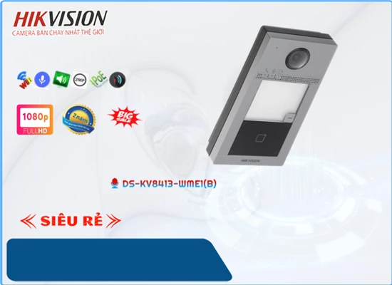 Lắp đặt camera wifi giá rẻ DS-KV8413-WME1(B) Hikvision Màn Hình chuôn cửa