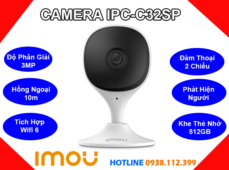 Camera Wifi Không Dây IPC-C32SP IMOU (3MP), camera imou IPC-C32SP, camera không dây IPC-C32SP, lắp đặt camera IPC-C32SP, lắp camera IPC-C32SP giá rẻ, camera chính hãng imou IPC-C32SP, IPC-C32SP, camera cube IPC-C32SP, camera IPC-C32SP giá rẻ,
