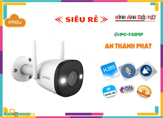 Lắp đặt camera wifi giá rẻ Wifi Imou IPC-F42FEP Sắt Nét