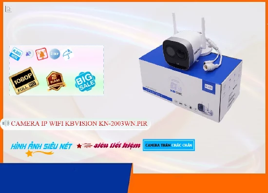 Lắp đặt camera wifi giá rẻ Camera KN-2003WN.PIR Công Nghệ Mới