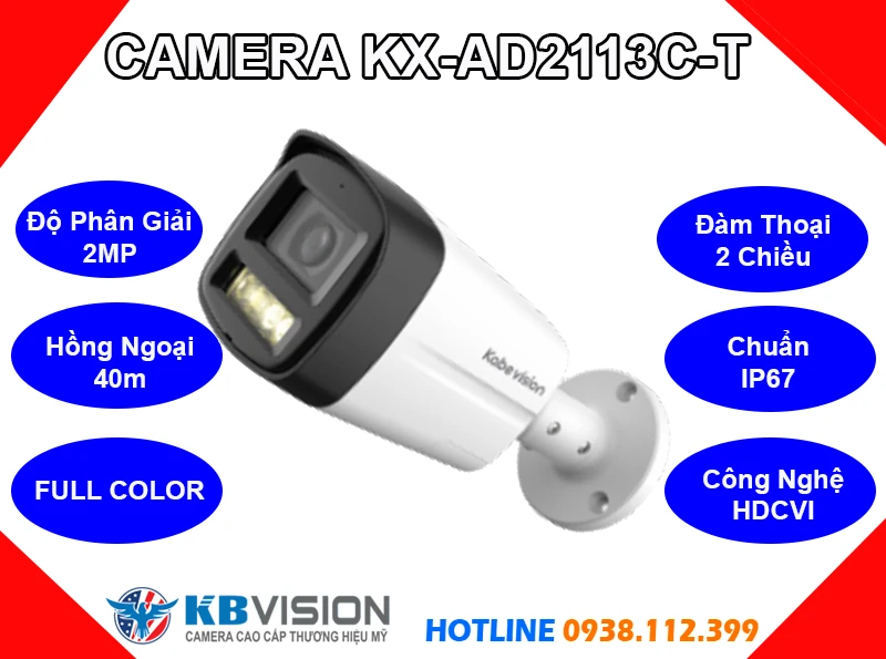 KX-AD2113C-T Camera KBVISION (2MP), camera quan sát KX-AD2113C-T, lắp đặt camera KX-AD2113C-T, lắp camera KX-AD2113C-T giá rẻ, camera KX-AD2113C-T chính hãng, camera KX-AD2113C-T giá rẻ, camera đàm thoại 2 chiều KX-AD2113C-T, camera ngoài trời KX-AD2113C-T,