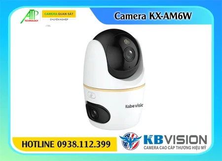Camera KX-AM6W 6MP, Camera wifi quay quét KX-AM6W, Camera trong nhà KX-AM6W, Camera 2 ống kính KX-AM6W, Camera theo dõi thông minh KX-AM6W, Camera hồng ngoại màu KX-AM6W, Camera wifi đàm thoại KX-AM6W